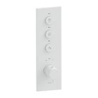FACADE THERMO UP VERTICALE THERMOSTATIQUE 3 SORTIES TRIVERDE WHITEMAT