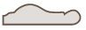 Moulure naturel exotique clair - Long. 2400 mm x larg. 35 mm x ep. 10 mm