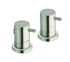 bain douche triverde sur gorge thermostatique 2 sorties inox aisi sx