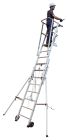 Échelle aluminium télescopique 2 plans 8+5 échelons - haut. 4,95m - GRS tout alu