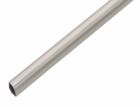 Tube 1/4 de rond PVC type inox 15x15 - long. 1m