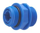 mamelon égal MM 3/4' polypro pour jonction 2 portes filtre + clé serrage