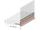 Profilé de départ isolant adaptable pour isolant de 190 à 220mm - long. 2m