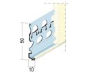 Profilé de soubassement acier perforée Pour enduit épaisseur 10mm Ton pierre P010 Longueur 3,00m