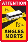 ANGLES MORT BUS 250X170 MM ADHESIF (SACHET DE 10)