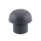 Chapeau de ventilation avec moustiquaire Ø63 ardoise - CHAP VENTIL + MOUST ARD D 63