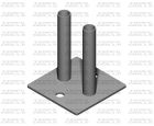 PLATINE POUR CLOTURES DE CHANTIER