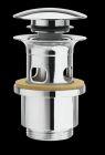 bonde up&down lavabo avec trop plein 40-64 mm chrome