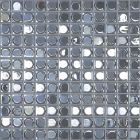 Mosaïque en verre recyclé - AURA SILVER 25X25MM