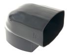 COUDE PIGNON MF 90' POUR TUBE DE DESCENTE 105X76 TYPE OVATION 38 ANTHRA - CMP9GTA