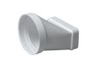 Raccord mixte droit - Pour réseau équivalent Ø 80 ou 100 mm - 55 x 110 Ø 100 femelle
