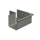 Equerre carrée 40B18 extérieure soudée sans pince - zinc - prePATINA ardoise
