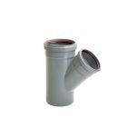 Culotte PVC assainissement à joint 45° mâle/femelle Ø250 - CULOTTE MALE 45° D 250 GRIS JO