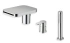 bain douche round sur gorge mitigeur complet chrome