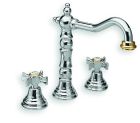 lavabo chambord 3 trous chrome/or +vidage