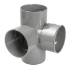 CULOTTE EQUERRE FEMELLE/FEMELLE 87°30 DIAMETRE 100 - UAT188