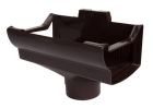 NAISSANCE CENTRALE POUR TUBE DE DESCENTE DIAMETRE TYPE PROFILE LG38 MARRON - NAD38M