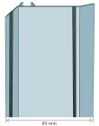Couvre-joint de dilatation à clipser d'angle clips réf 4027 Anodisé - long. 3,00m x diam. 90mm