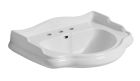 lavabo chambord a suspendre ou sur colonne 73-54 cm percage 3 trous