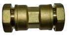 Jonction égale laiton 45mm D25