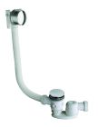 vidage baignoire up&down remplissage trop plein + siphon chrome