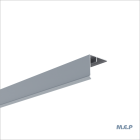 Couvercle Angle Alu mâle 50x50 en 3ml Gris Fonce
