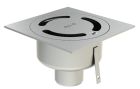 Siphon Aco Netdrain Standard 200x200mm Inox 304-Couv Slot Inox304 Sablee Sortie V Ge50mm Dn63 Lock