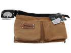 Poche à clous cuir et daim - 2 poches