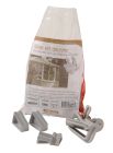 2 ETRIERS SOUS SACHET POUR JONCTION OU NAISSANCE PROFILE 16 GRIS - 2EMO4