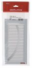 GRILLE PERSIENNE ALU GRIS ANTI INSECTE  DIMENSION 30X15    - 1LM3015G