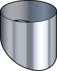 Cache Inox CESI pente 30 % pour Sortie de Toit Inox pour conduit Ø130 Inox Galva ou Ø130 - 150 TZ