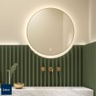 Miroir GLOBE 800 circulaire avec lumière led,sensor (10 W- 5700ºK.) IP44 OR Ø 800 mm