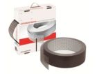 Bande de ventilation, perforation rectangulaire Section ventilation 185 cm2 / ml  Blanc+Marron Rouleau 60,00m