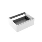 Coqueta MONTERREY 800 1 tiroir métallique BLANC BRILLANT 797 x 270 x 450 mm