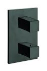 facade externe quadri laiton thermostatique 3 sorties noir