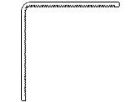Cornière PVC 60 x 60 mm longueur 6 ml blanc signalisation 3
