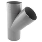 Culotte PVC évacuation 45° mâle/femelle Ø200 - CULOTTE MALE 45° D 200 1X3