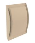 GRILLE DESIGN A FERMETURE  POUR TUBE DIAMETRE 100 SABLE  - FDT100S