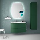 Meuble ssuspendu MAM 900 ROYAL GREEN droite. 2 tiroirs métalliques à fermeture a
