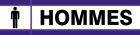SIGNALISATION EXTERIEURE ET INTERIEURE - TOILETTES HOMMES D-SIGN l 180 L 45mm