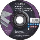 DISQ EBARB PROGRIND ACIER INOX D.125 x 6.4 x 22,23