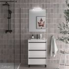 Meuble Attila 600 Blanc 3 tiroirs