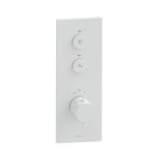 FACADE THERMO UP VERTICALE THERMOSTATIQUE 2 SORTIES TRIVERDE WHITEMAT