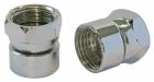 2 Raccords muraux droit - Ecrou tournant 15/21-Ecrou tourant 15/21