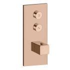 FACADE THERMO TWIST  THERMOSTATIQUE 2 SORTIES QUADRI OR ROSE