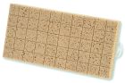 PLATOIR A NETTOYER MONOBLOC 34X17 PU HAVANE QUADRILLEE 40