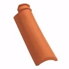 Demi tuile terre cuite Romane sans Rouge vieilli - long. 42 cm