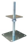 PIED DE POTEAU REGLABLE M24X250 -  10X10 - 13X13  Bte de 10