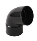 COUDE FEMELLE/FEMELLE 67°30 DIAMETRE 80 NOIR - UCR66GTN