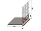 Profilé pour jonction horizontale en PVC - long. 2m x ep. 6mm x diam. 120mm